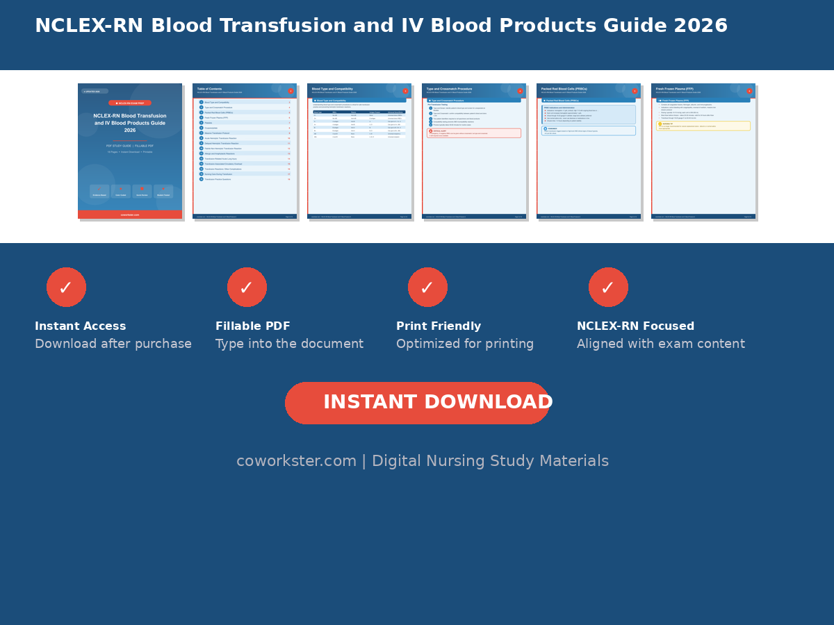 NCLEX-RN Blood Transfusion and IV Blood Products Guide 2026 - Image 6