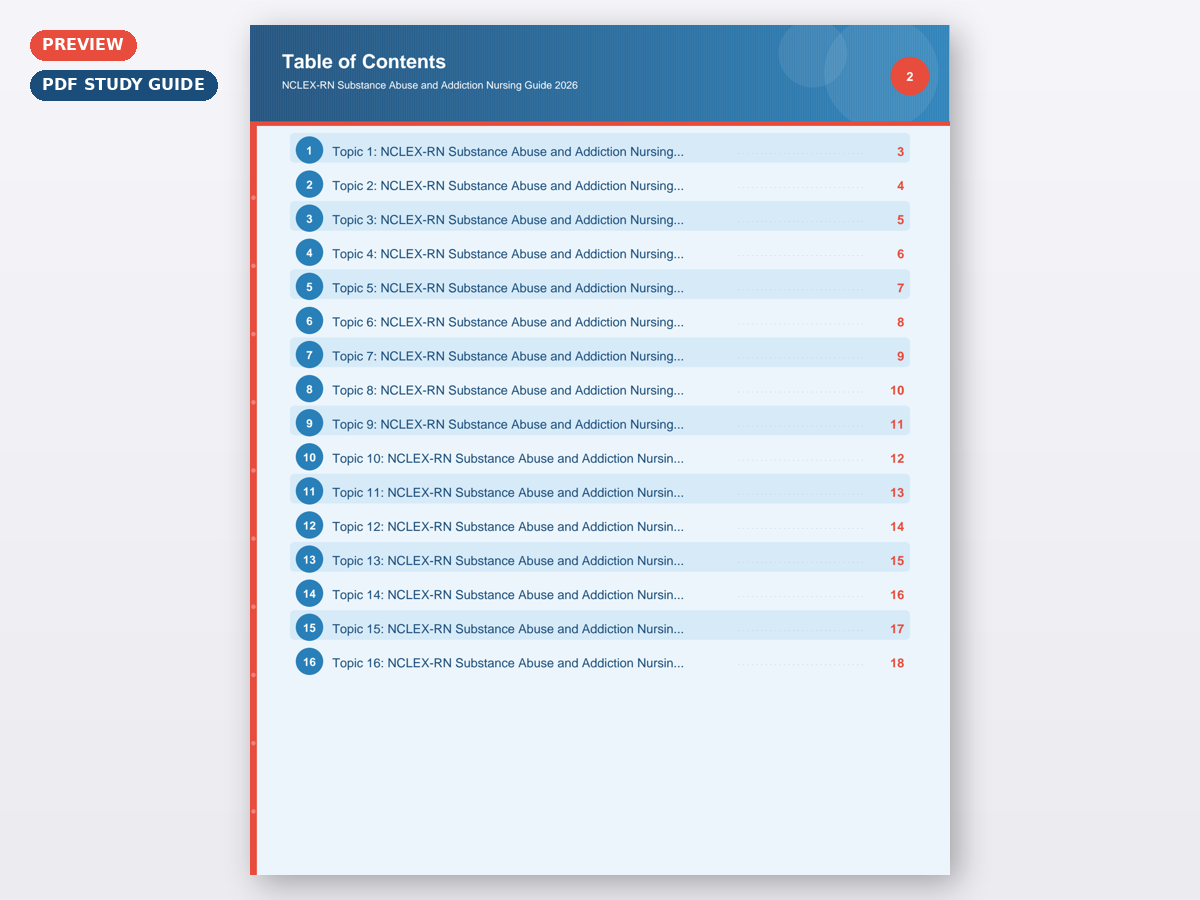 NCLEX-RN Substance Abuse and Addiction Nursing Guide 2026 - Image 5