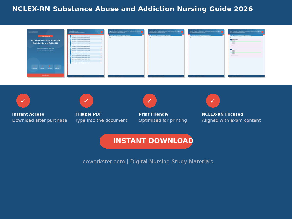 NCLEX-RN Substance Abuse and Addiction Nursing Guide 2026 - Image 7