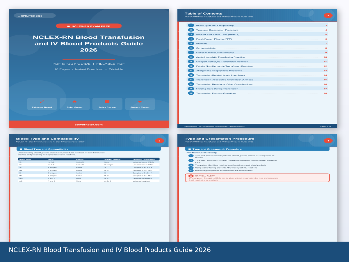 NCLEX-RN Blood Transfusion and IV Blood Products Guide 2026 - Image 2