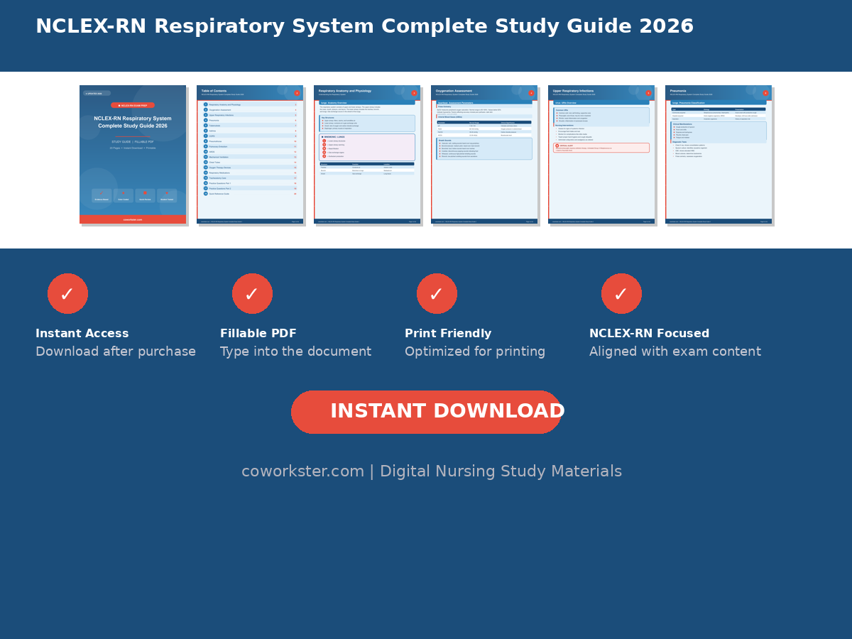 NCLEX-RN Respiratory System Complete Study Guide 2026 - Image 7