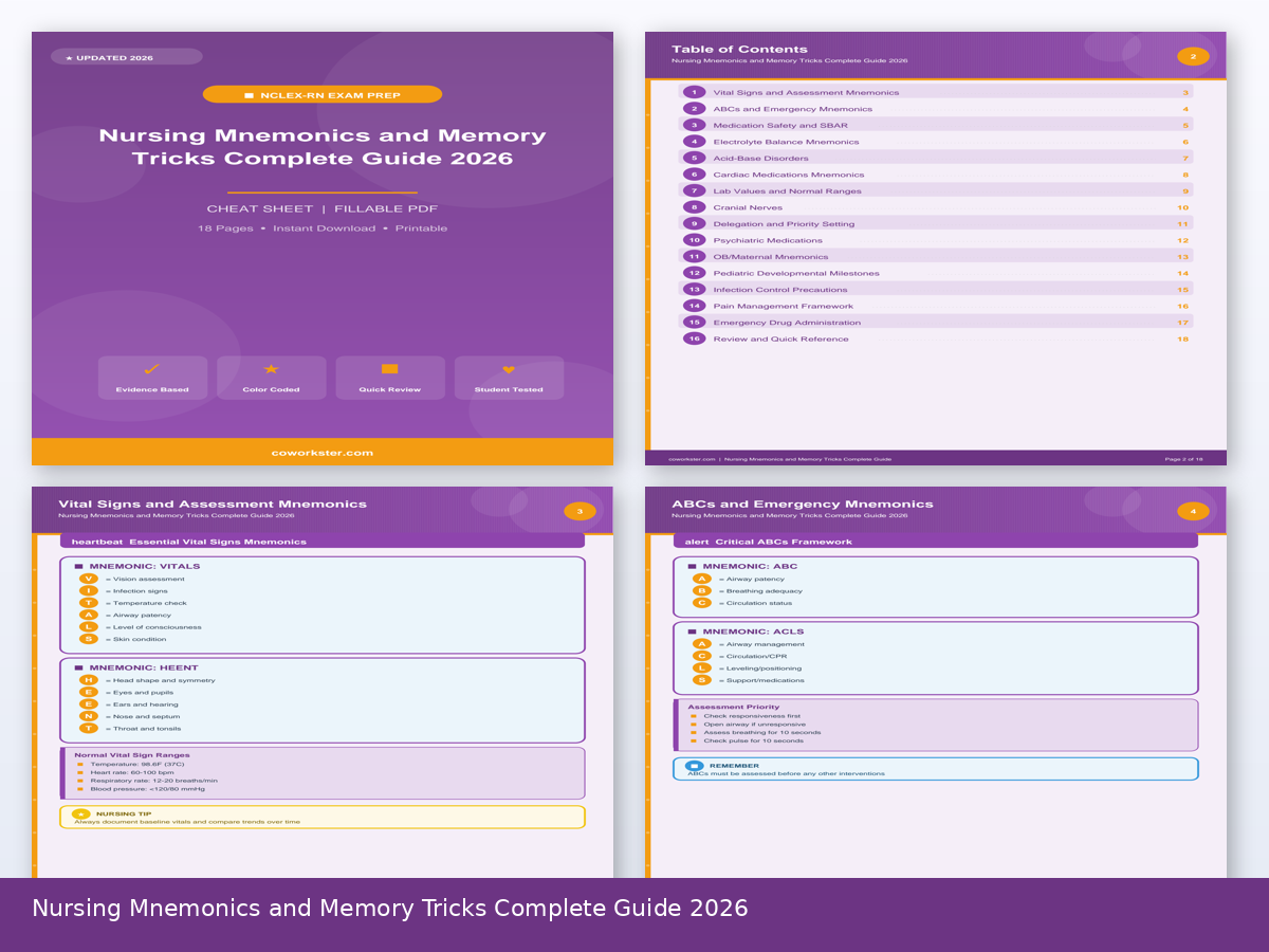 Nursing Mnemonics and Memory Tricks Complete Guide 2026 - Image 2