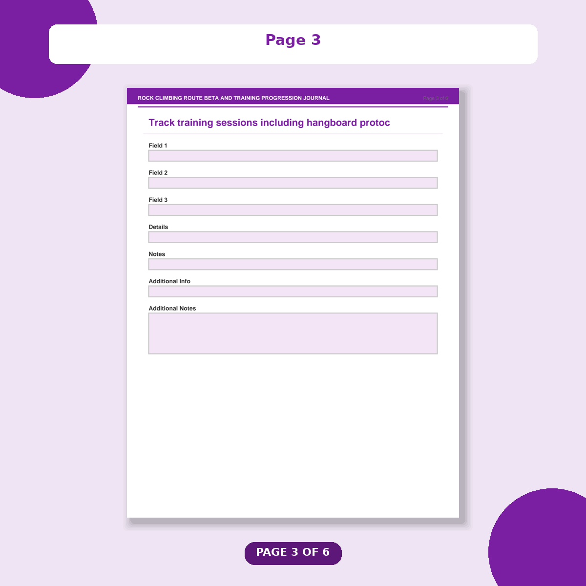 Rock Climbing Route Beta and Training Progression Journal - Image 4