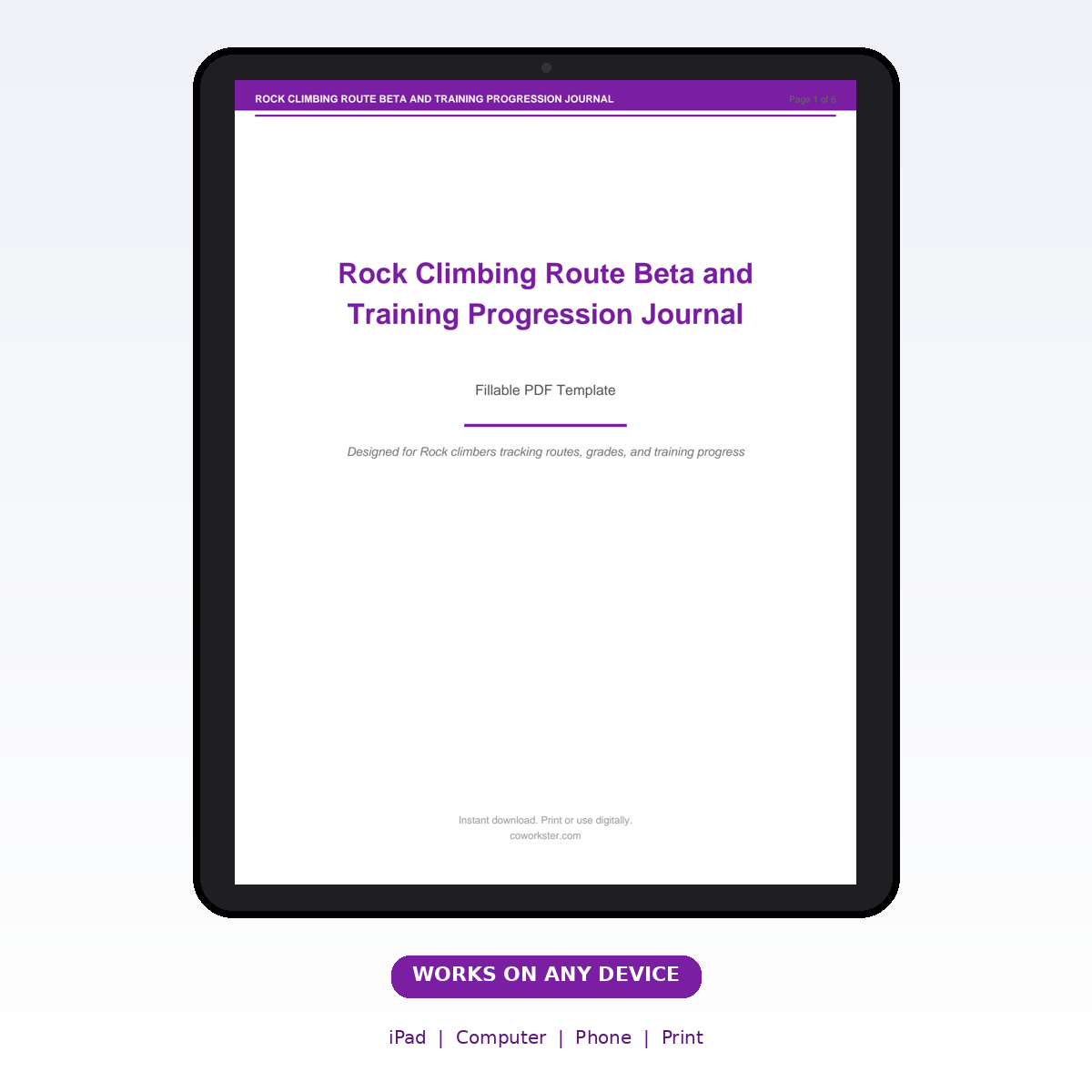 Rock Climbing Route Beta and Training Progression Journal - Image 7