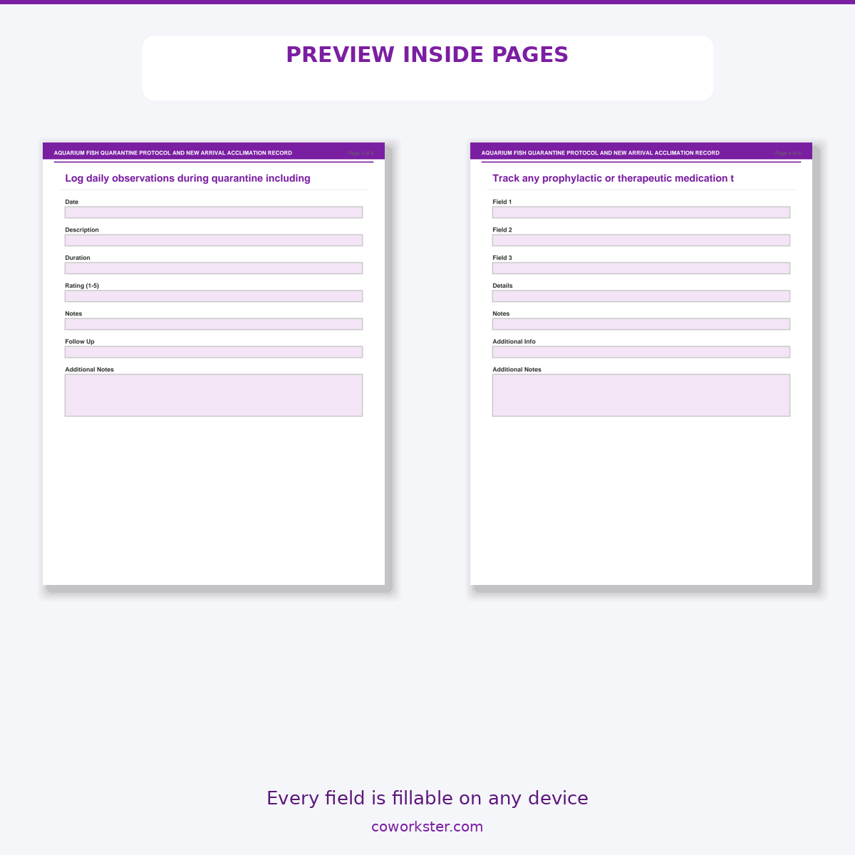 Aquarium Fish Quarantine Protocol and New Arrival Acclimation Record - Image 6