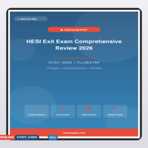 HESI Exit Exam Comprehensive Review 2026