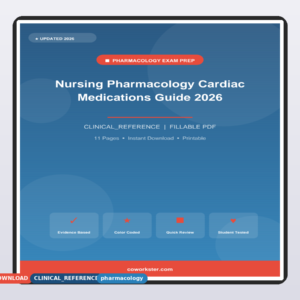 Nursing Pharmacology Cardiac Medications Guide 2026