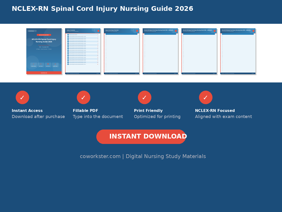 NCLEX-RN Spinal Cord Injury Nursing Guide 2026 - Image 7
