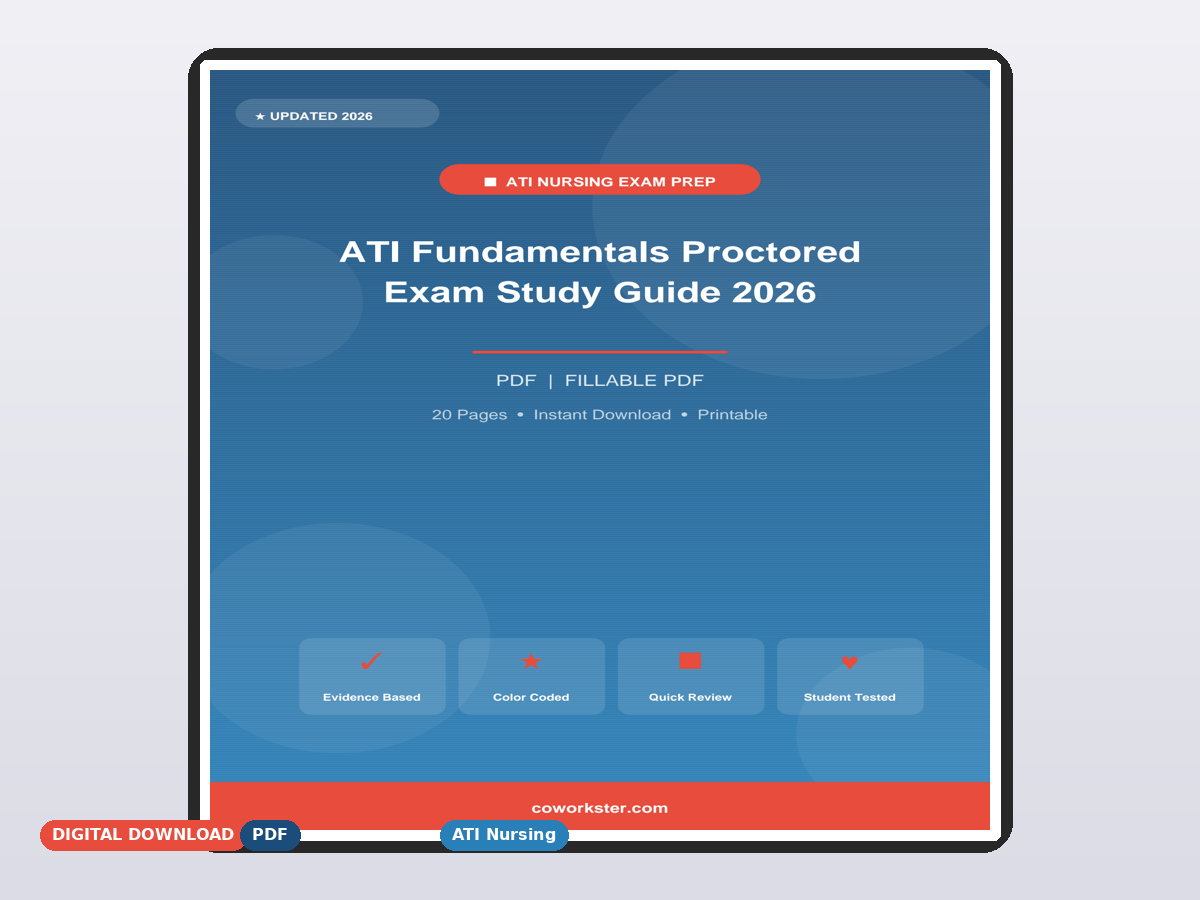 ATI Fundamentals Proctored Exam Study Guide 2026