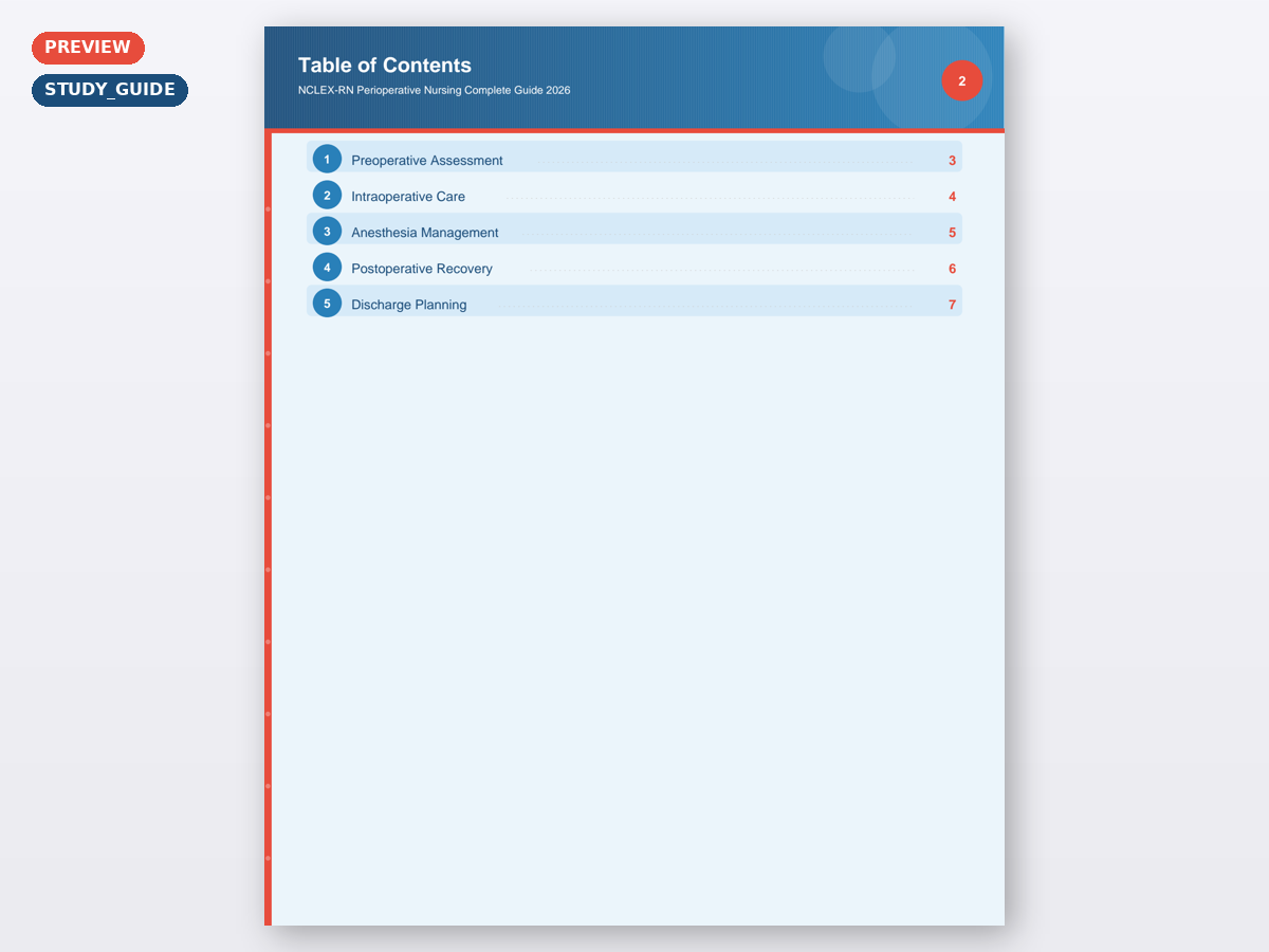 NCLEX-RN Perioperative Nursing Complete Guide 2026 - Image 5