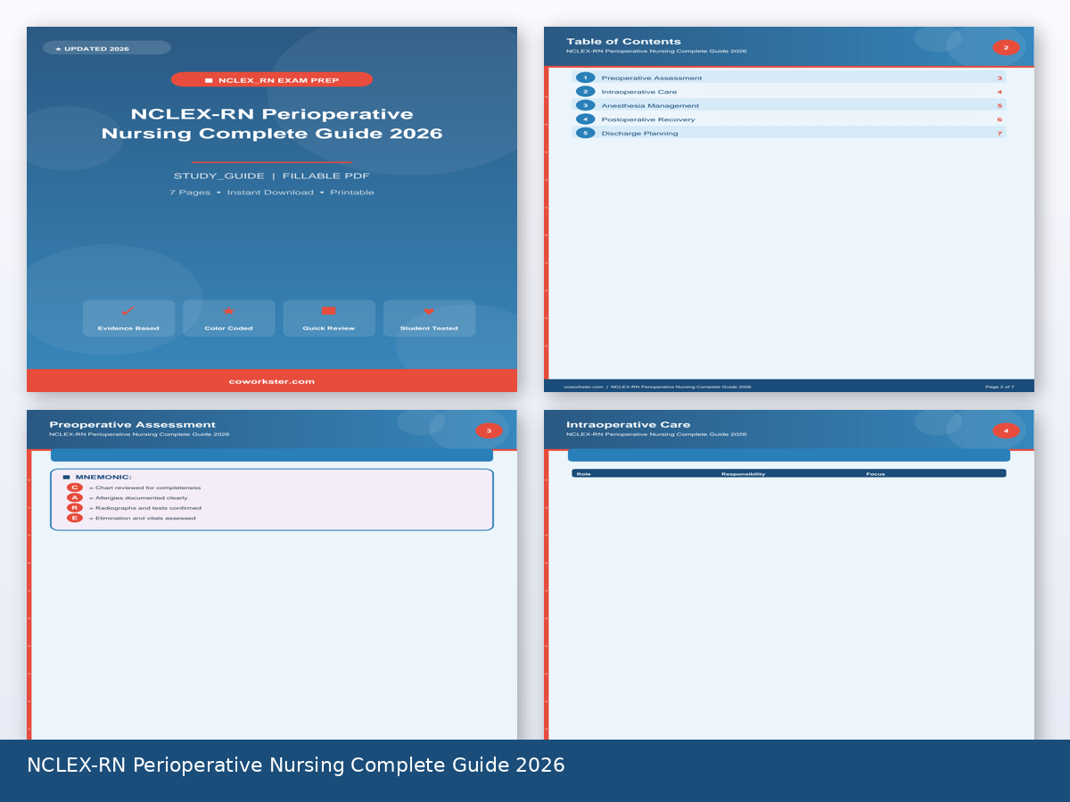 NCLEX-RN Perioperative Nursing Complete Guide 2026 - Image 3