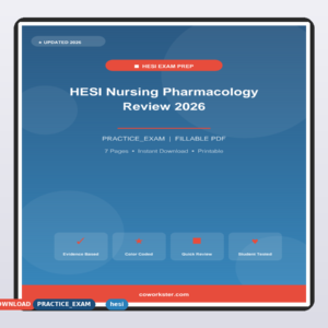 HESI Nursing Pharmacology Review 2026