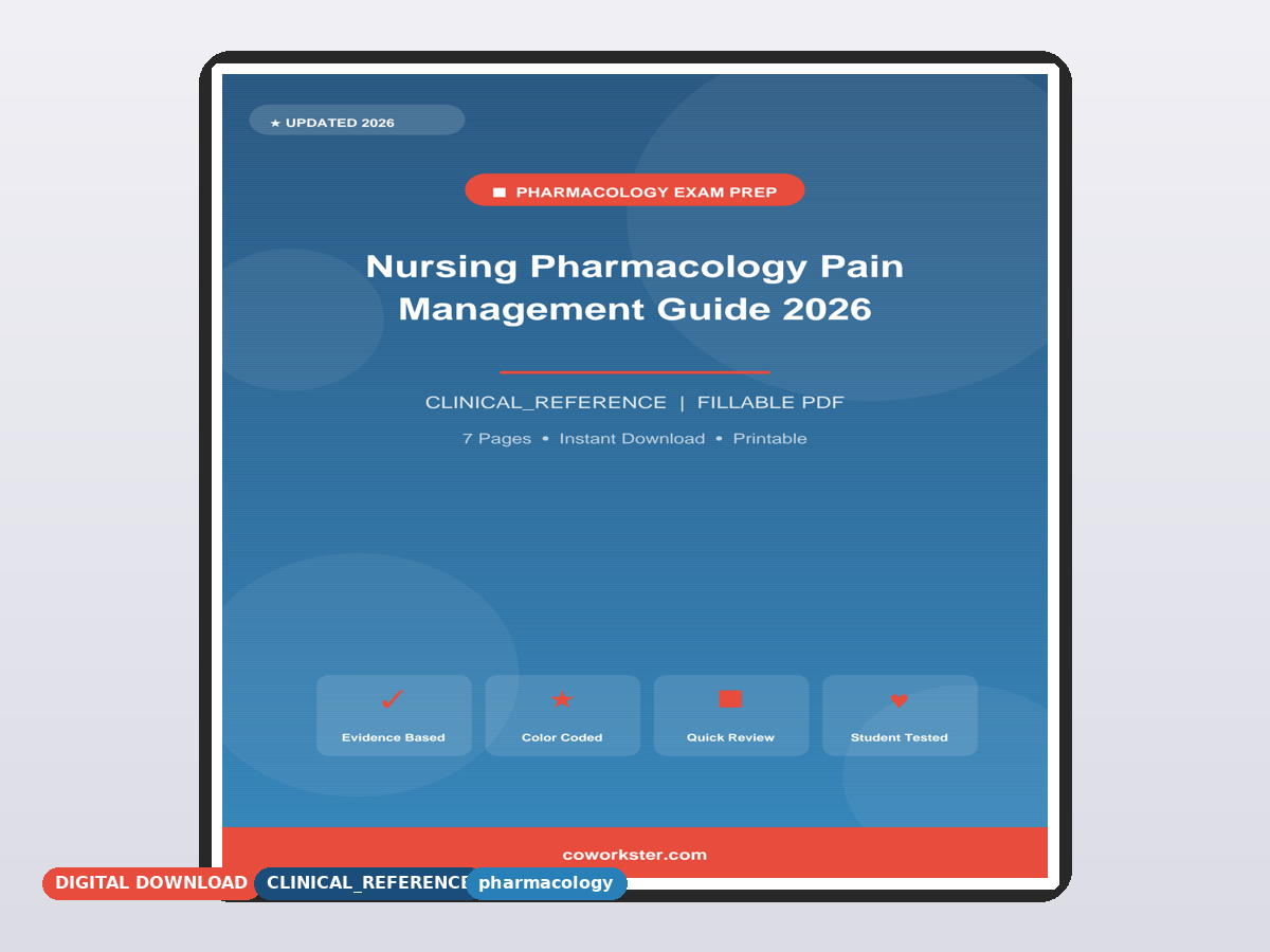Nursing Pharmacology Pain Management Guide 2026 - Image 2