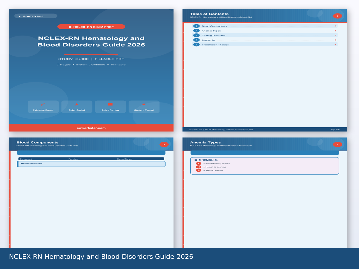 NCLEX-RN Hematology and Blood Disorders Guide 2026 - Image 3