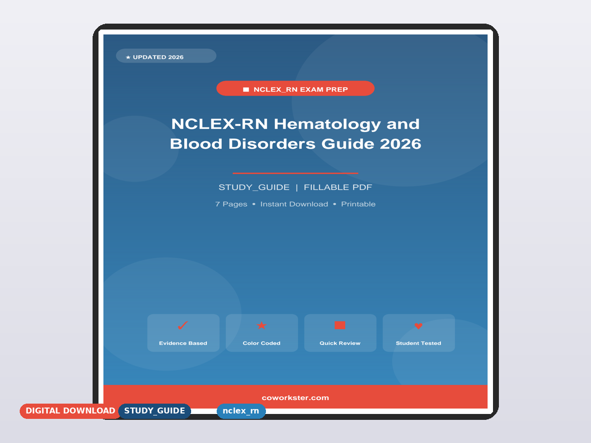 NCLEX-RN Hematology and Blood Disorders Guide 2026 - Image 2