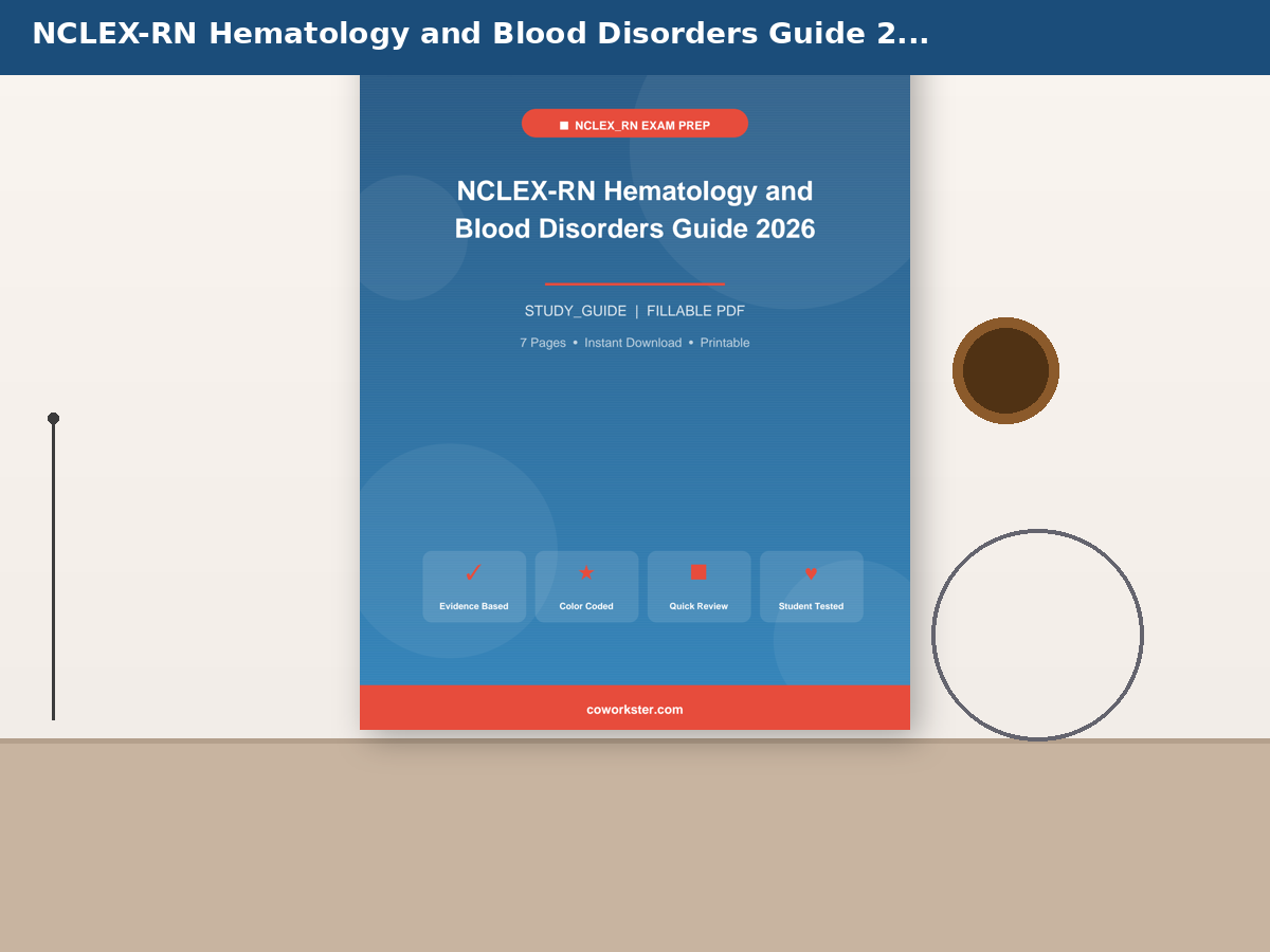 NCLEX-RN Hematology and Blood Disorders Guide 2026 - Image 6
