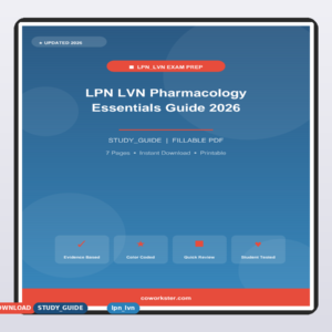 LPN LVN Pharmacology Essentials Guide 2026