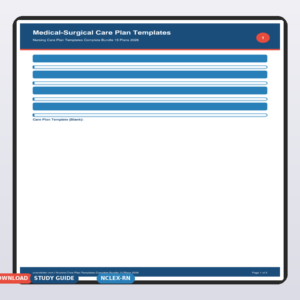 Nursing Care Plan Templates Complete Bundle 15 Plans 2026