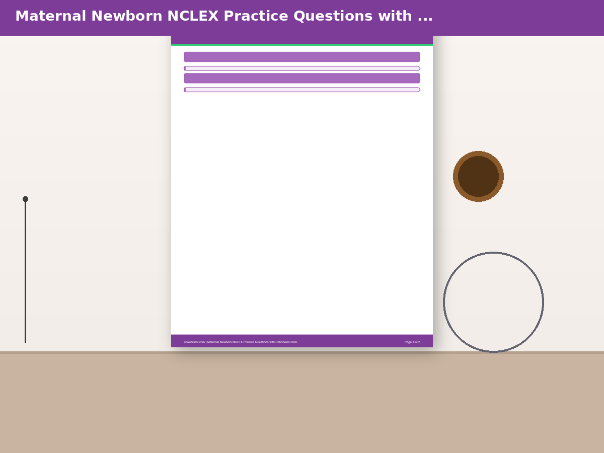 Maternal Newborn NCLEX Practice Questions with Rationales 2026 - Image 5