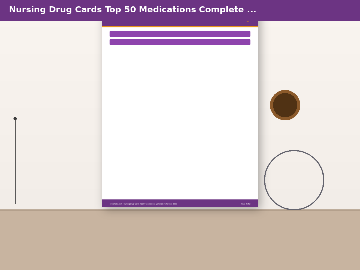 Nursing Drug Cards Top 50 Medications Complete Reference 2026 - Image 5