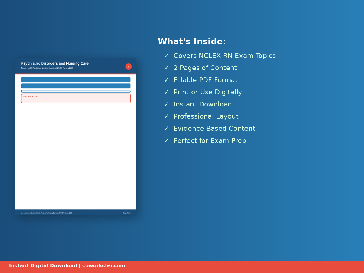 Mental Health Psychiatric Nursing Complete NCLEX Review 2026 - Image 4