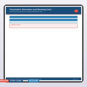Mental Health Psychiatric Nursing Complete NCLEX Review 2026