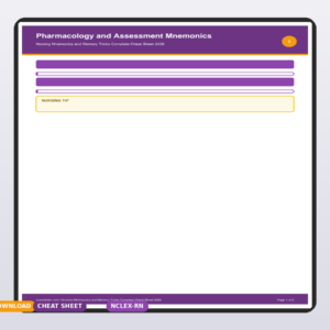 Nursing Mnemonics and Memory Tricks Complete Cheat Sheet 2026