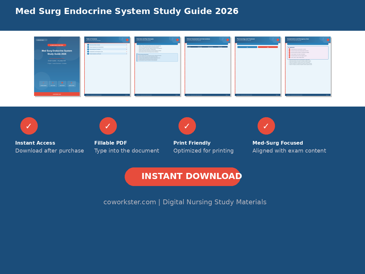 Med Surg Endocrine System Study Guide 2026 - Image 6