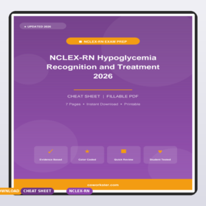 NCLEX-RN Hypoglycemia Recognition and Treatment 2026