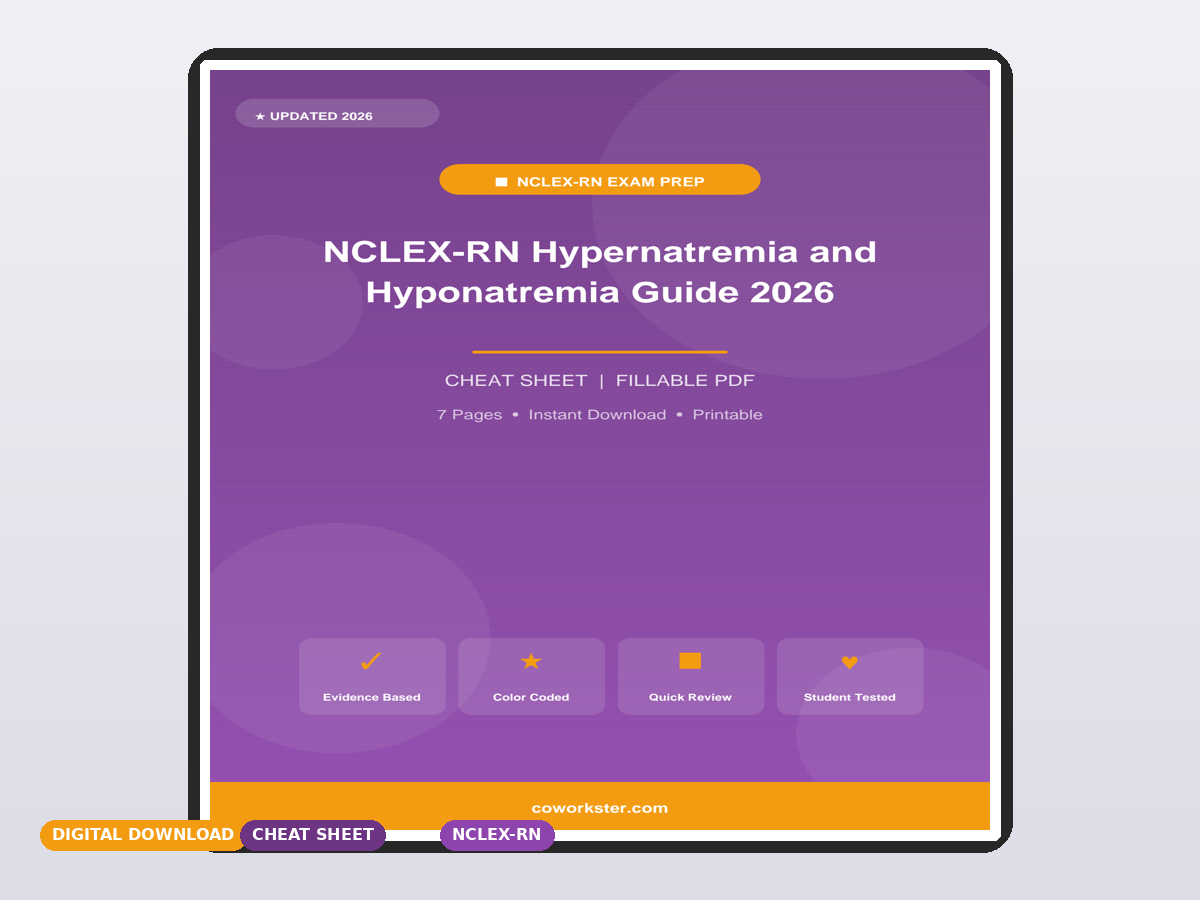 NCLEX-RN Hypernatremia and Hyponatremia Guide 2026 - Image 2