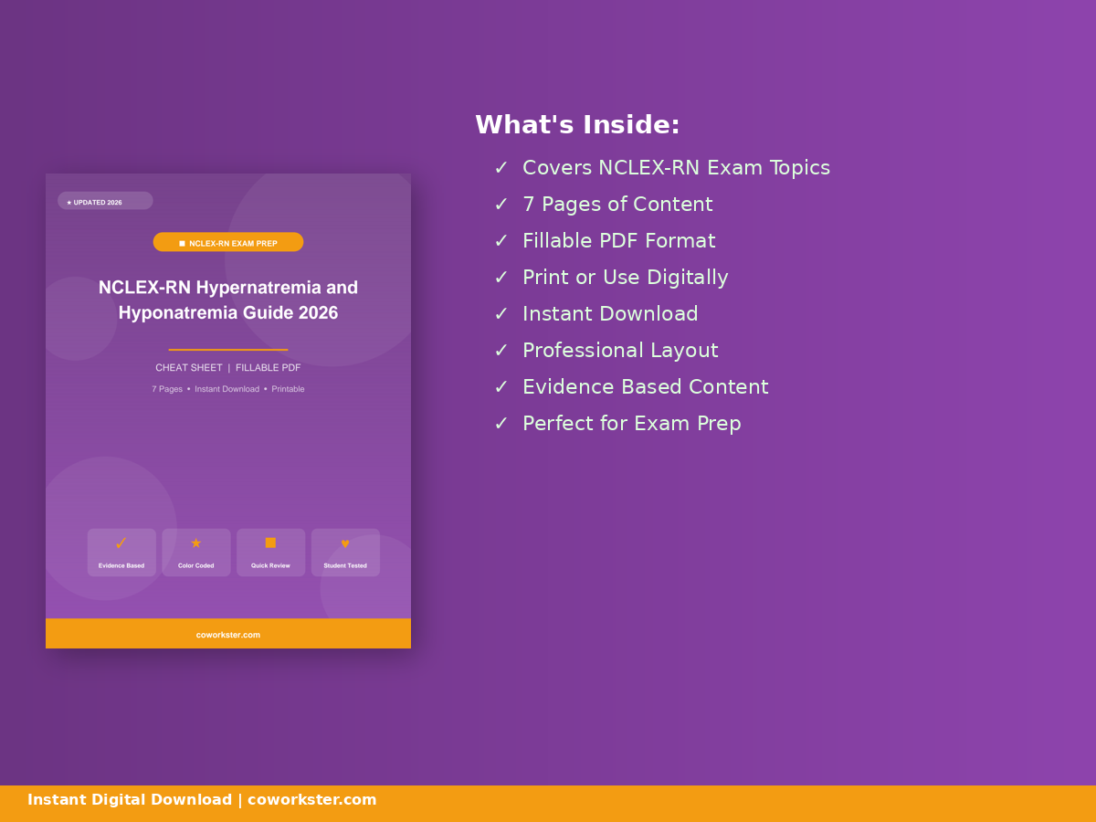 NCLEX-RN Hypernatremia and Hyponatremia Guide 2026 - Image 4