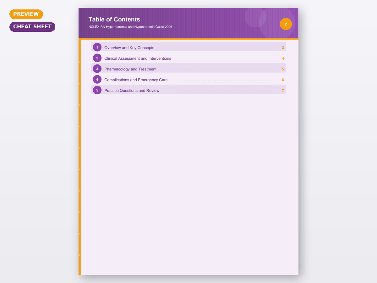 NCLEX-RN Hypernatremia and Hyponatremia Guide 2026 - Image 5