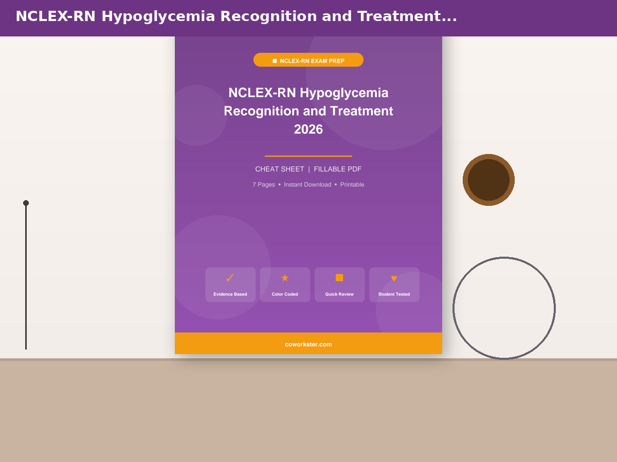 NCLEX-RN Hypoglycemia Recognition and Treatment 2026 - Image 6