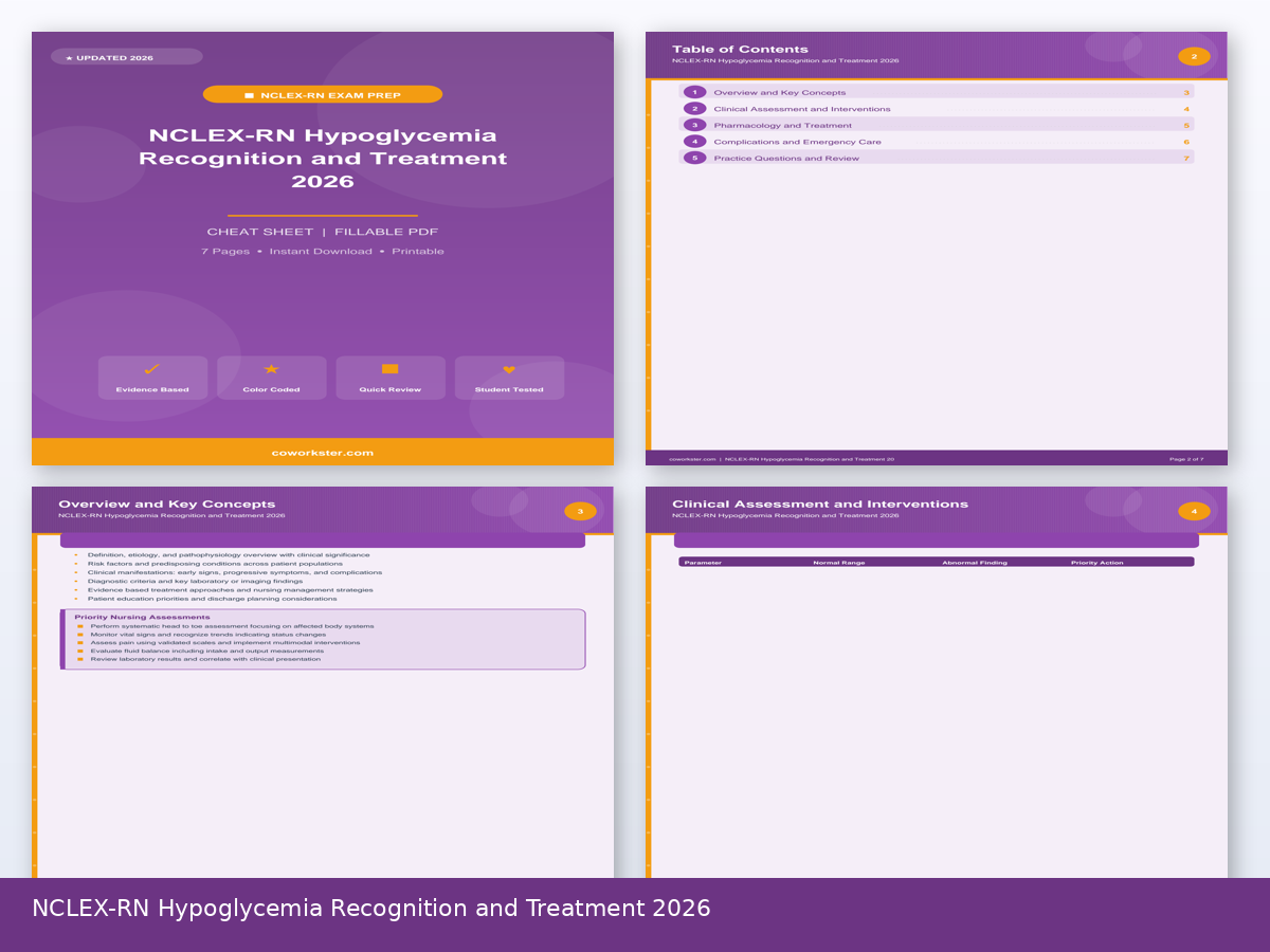 NCLEX-RN Hypoglycemia Recognition and Treatment 2026 - Image 3