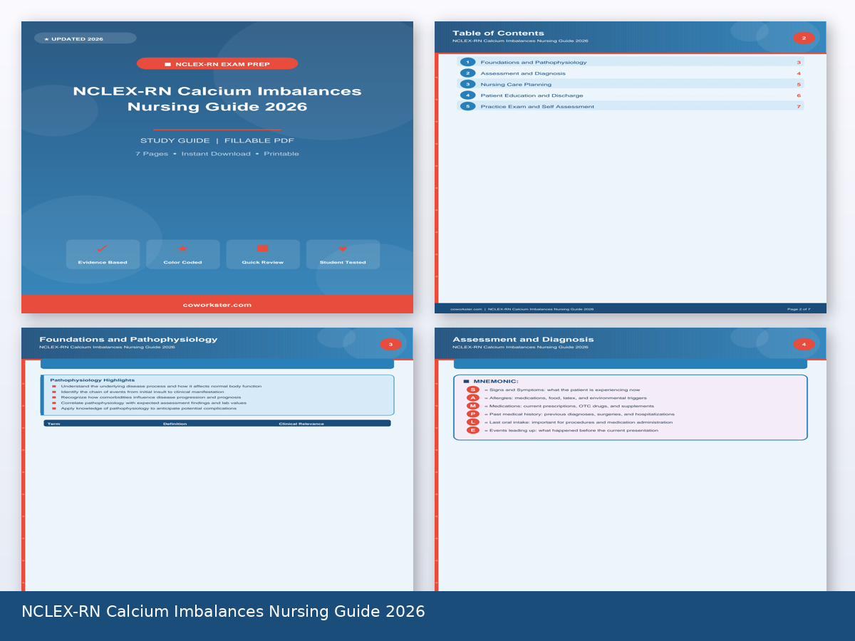 NCLEX-RN Calcium Imbalances Nursing Guide 2026 - Image 3