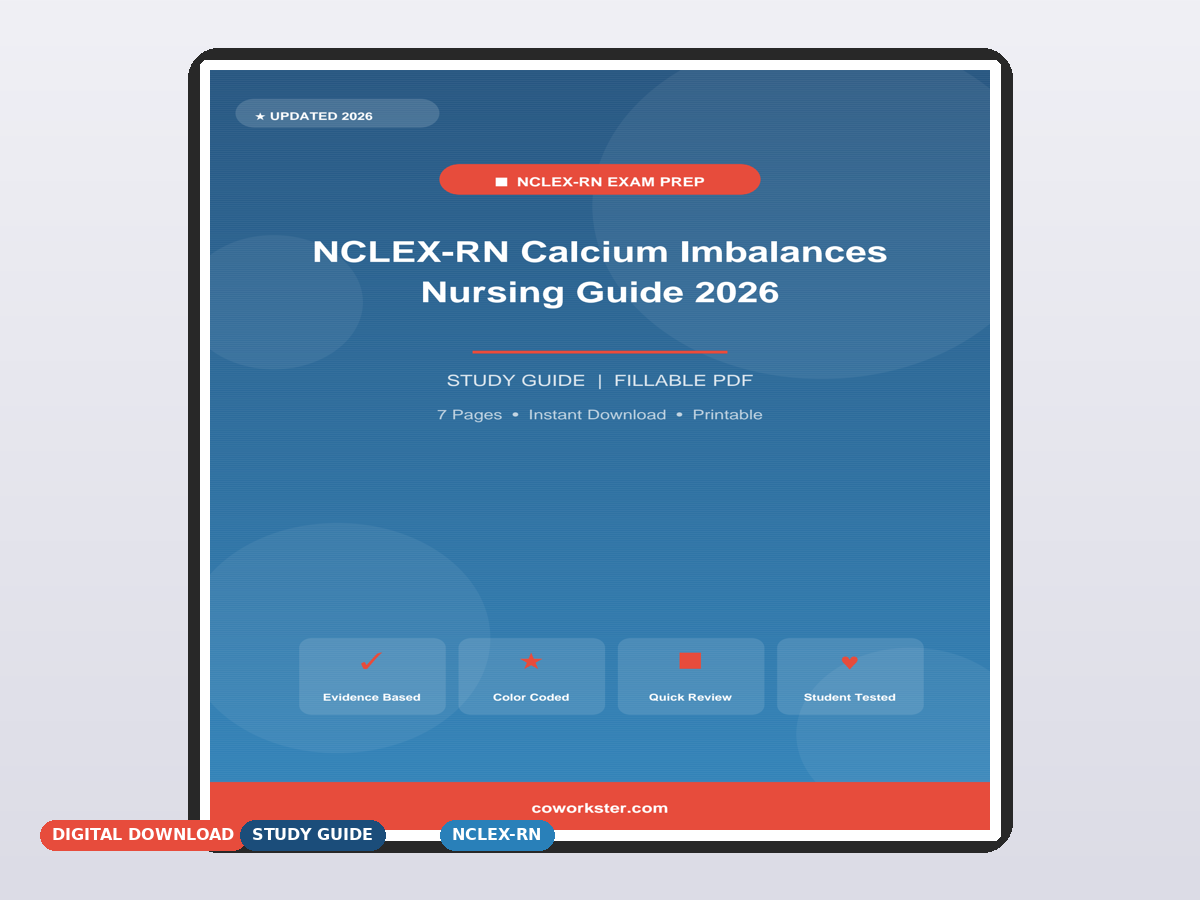 NCLEX-RN Calcium Imbalances Nursing Guide 2026 - Image 2