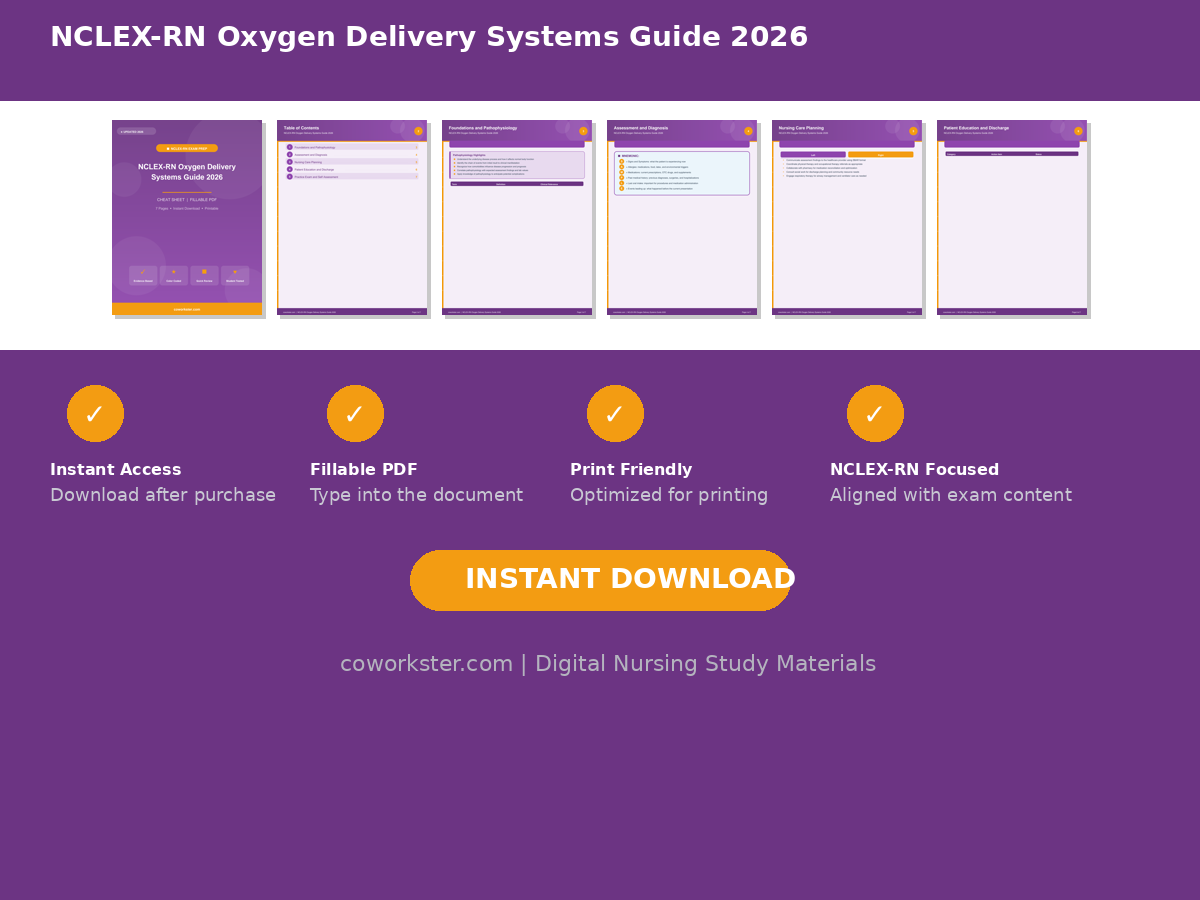 NCLEX-RN Oxygen Delivery Systems Guide 2026 - Image 6