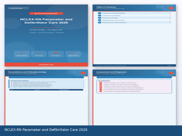 Nclex Pacemaker NCLEX-RN Pacemaker and Defibrillator Care 2026 | NCLEX-RN Study Mat...