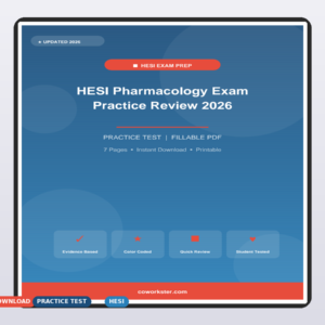 HESI Pharmacology Exam Practice Review 2026