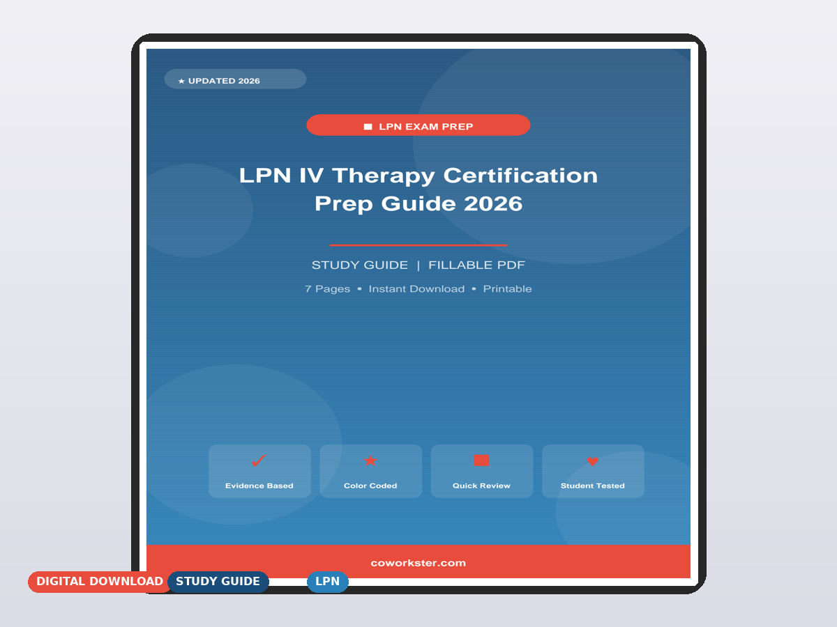 LPN IV Therapy Certification Prep Guide 2026 - Image 2