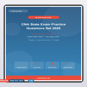 CNA State Exam Practice Questions Set 2026