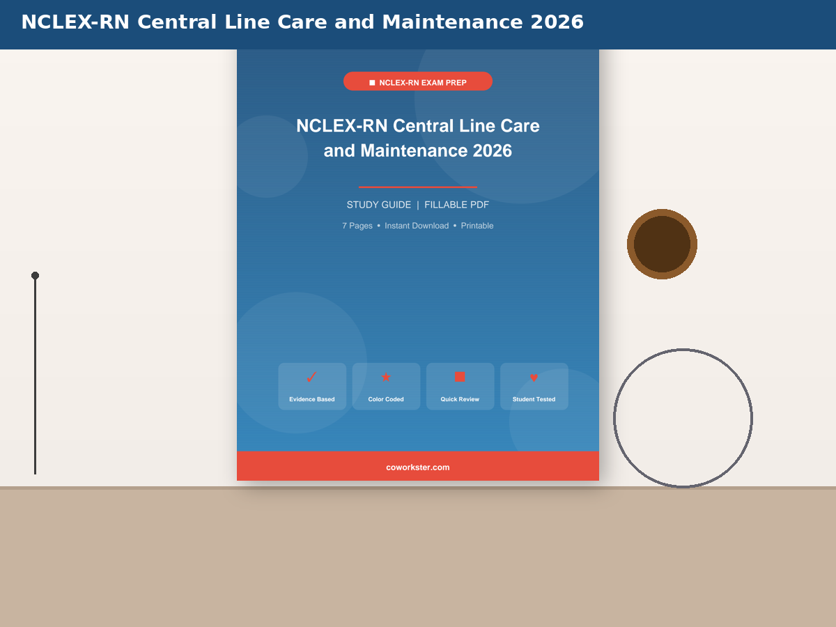 NCLEX-RN Central Line Care and Maintenance 2026 - Image 6