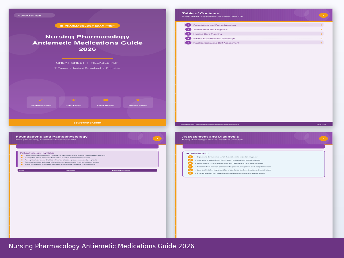 Nursing Pharmacology Antiemetic Medications Guide 2026 - Image 2