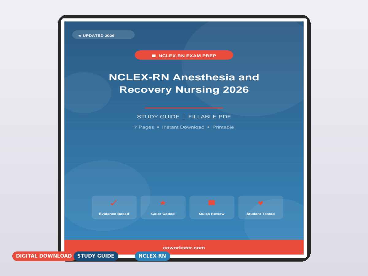 NCLEX-RN Anesthesia and Recovery Nursing 2026 - Image 2
