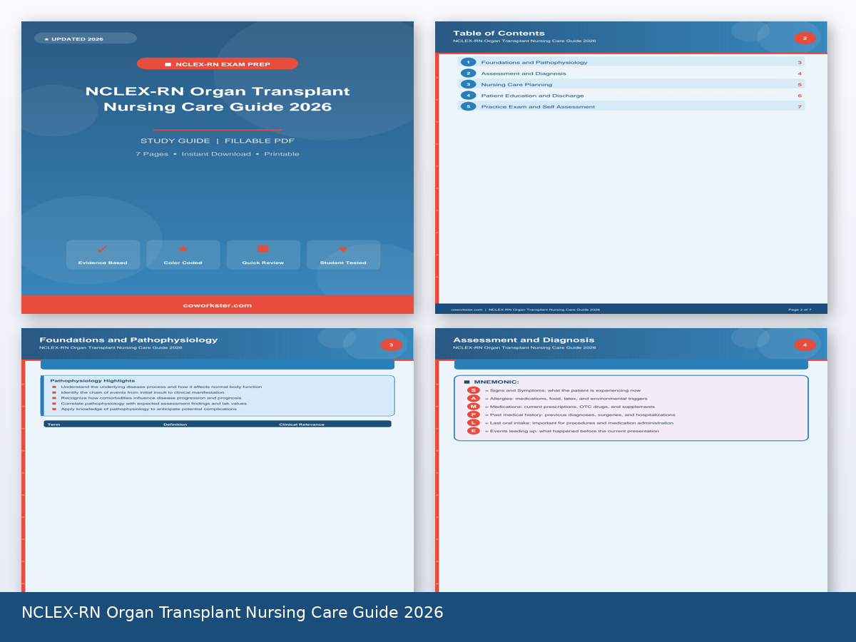 NCLEX-RN Organ Transplant Nursing Care Guide 2026 - Image 2