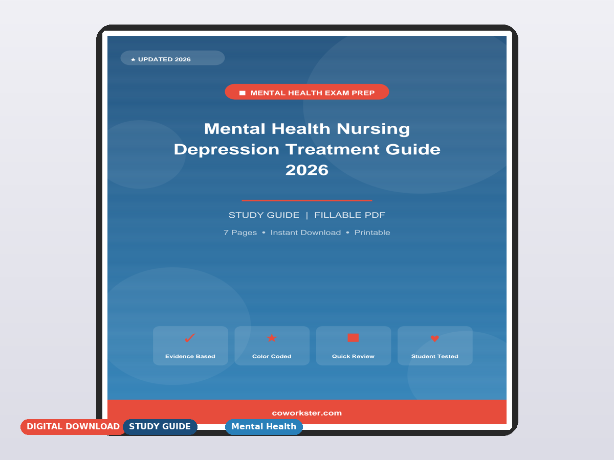 Mental Health Nursing Depression Treatment Guide 2026