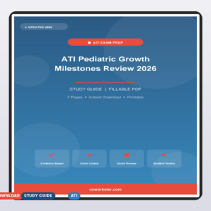 ATI Pediatric Growth Milestones Review 2026