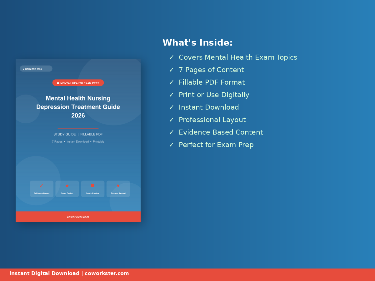Mental Health Nursing Depression Treatment Guide 2026 - Image 3