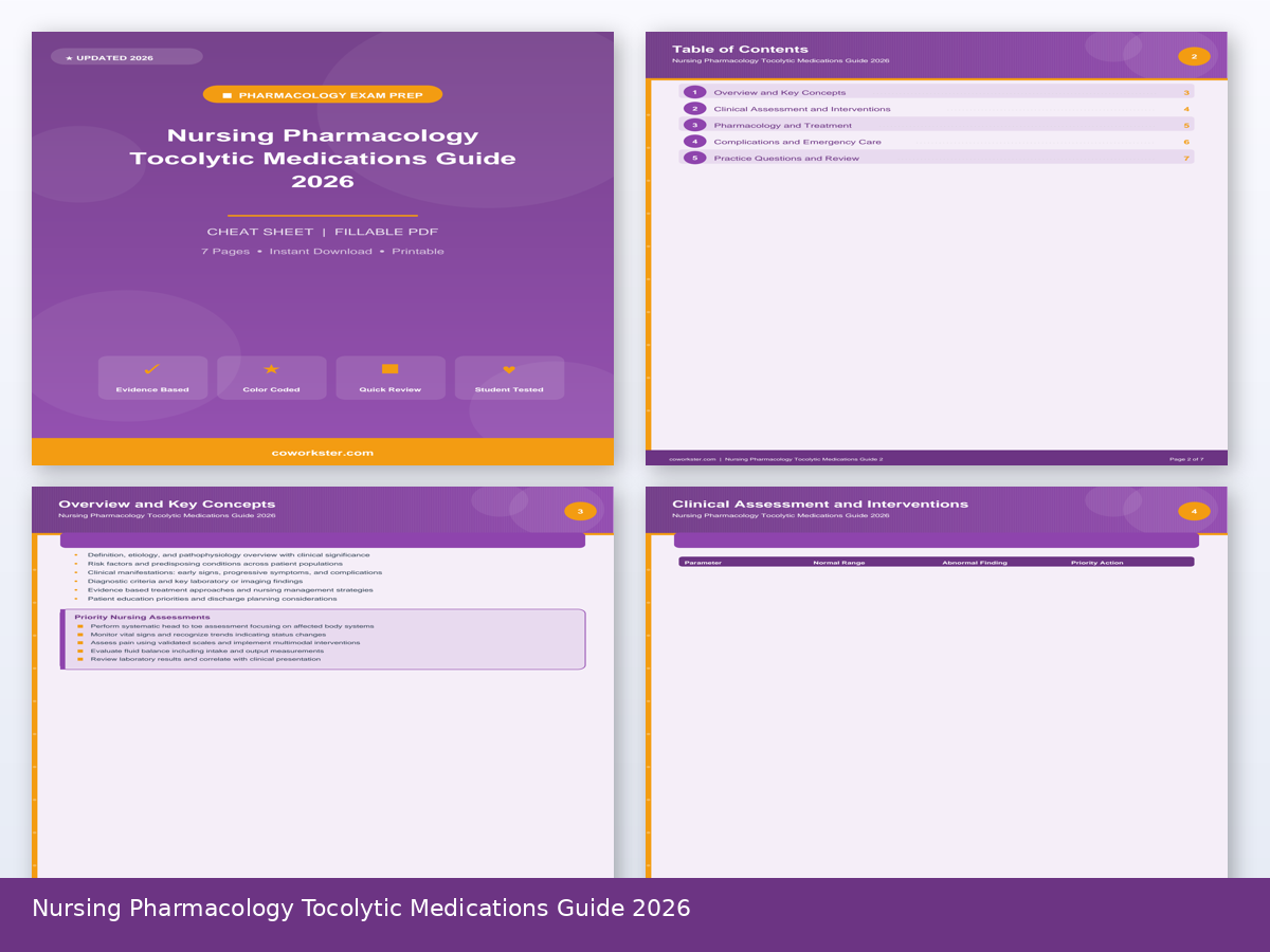 Nursing Pharmacology Tocolytic Medications Guide 2026 - Image 3