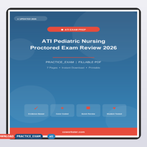 ATI Pediatric Nursing Proctored Exam Review 2026
